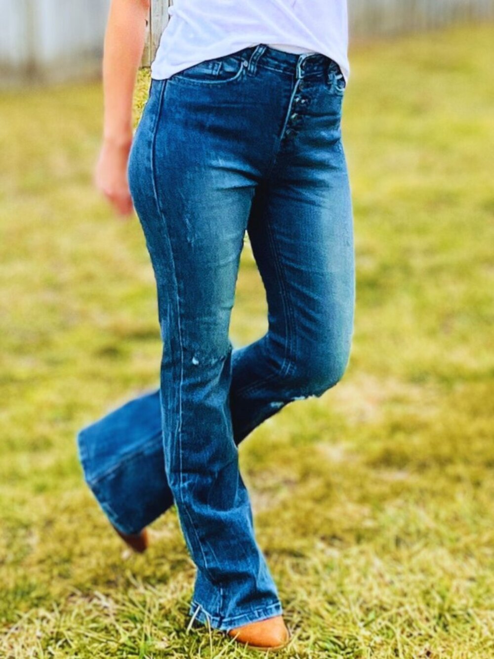 High Waist Straigh Cut Denim